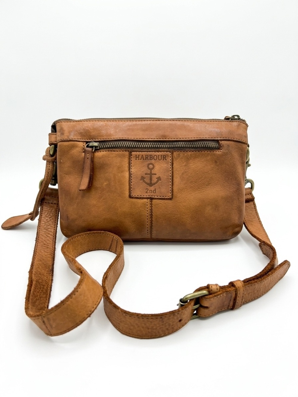 Harbour 2nd Evita Crossbody Bag Tan Leather Crossbody